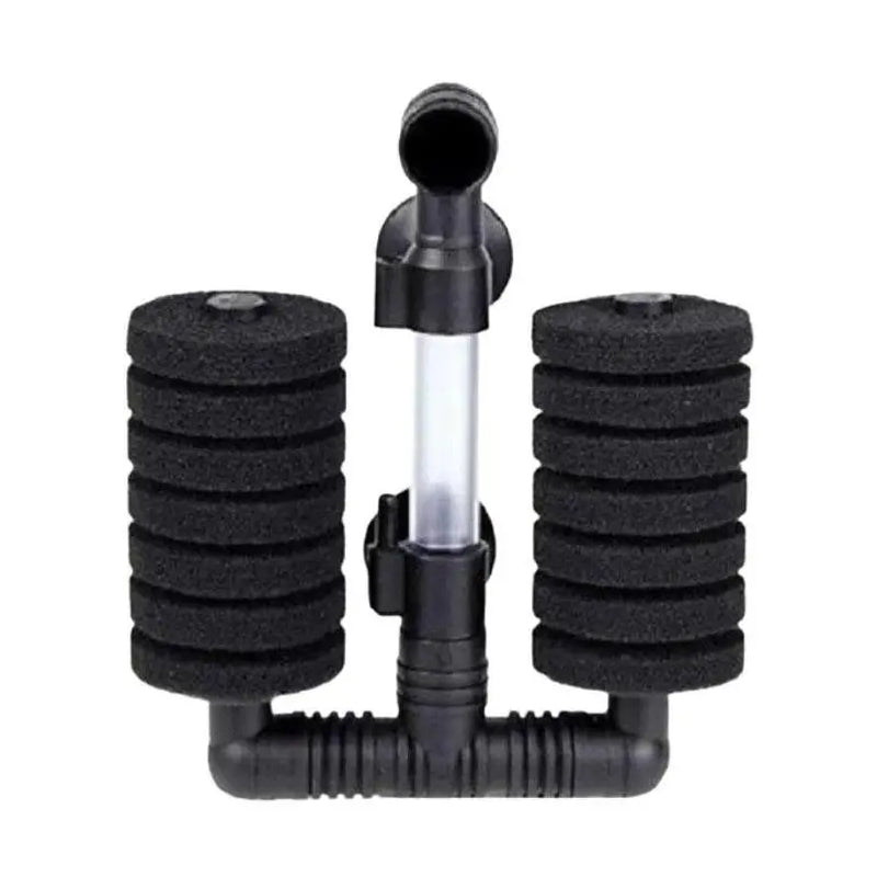 Aqua Dream Dual Head Bio-Sponge Fish Tank Filters Set, 2-Pack Aquarium Pumps & Filters Accessories, Breeding-Safe, Suitable for up to 10-Gal Small Fish Tanks