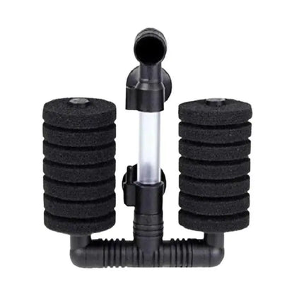 Aqua Dream Dual Head Bio-Sponge Fish Tank Filters Set, 2-Pack Aquarium Pumps & Filters Accessories, Breeding-Safe, Suitable for up to 10-Gal Small Fish Tanks