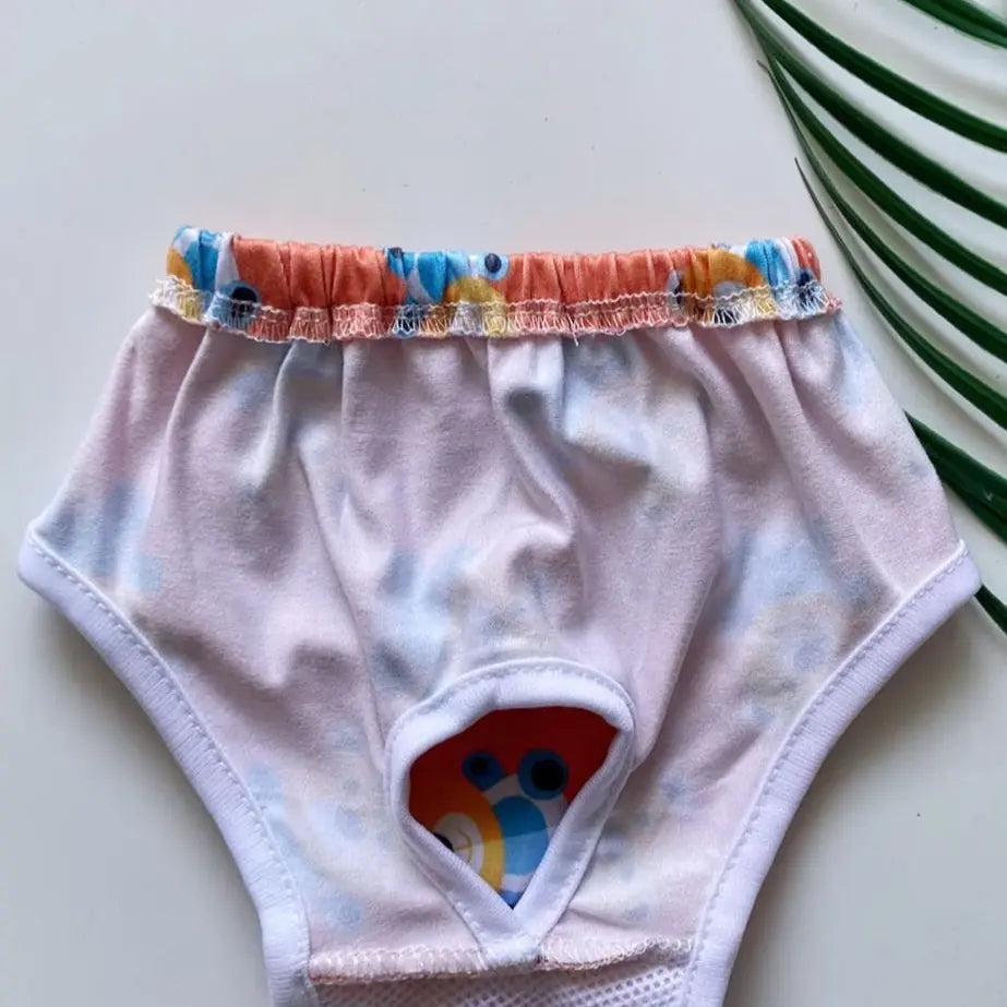 Pet Safety Pants for Small Dogs, Printed Short-Length Dog Underwear, Comfortable Pet Apparel, Ideal for Daily Use