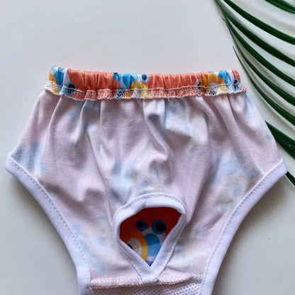 Pet Safety Pants for Small Dogs, Printed Short-Length Dog Underwear, Comfortable Pet Apparel, Ideal for Daily Use