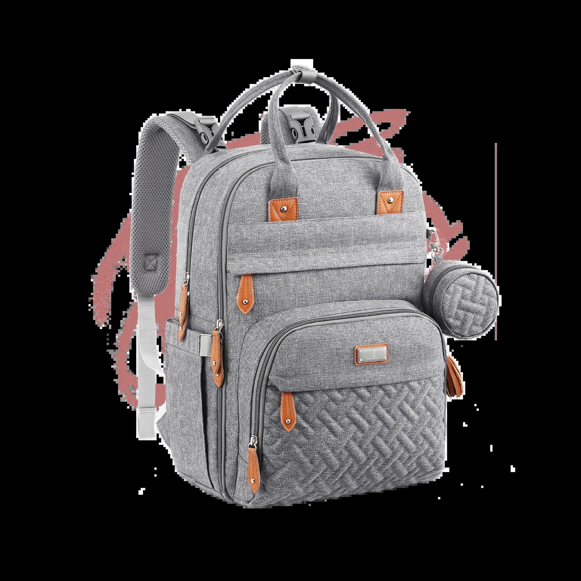 Babbleroo the Original Diaperbag | Multi-Functional Waterproof Travel Tote with Changing Pad Mommy Diaper Bags