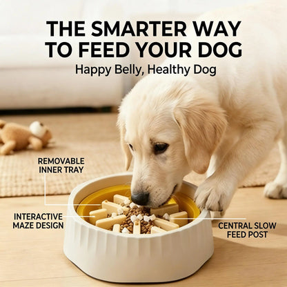 Slow Feeder Dog,Anti-Slip Feeder Slo Anti-Choking Removable Easy Clean Slow Feeder down Eating for Mediumsized Dogs Small Dog Puzzle Toys Pet Bowls Dogfood