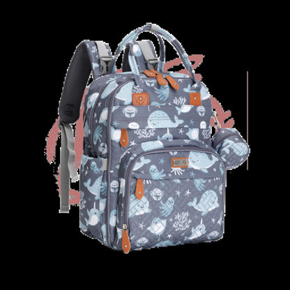 Babbleroo the Original Diaperbag | Multi-Functional Waterproof Travel Tote with Changing Pad Mommy Diaper Bags