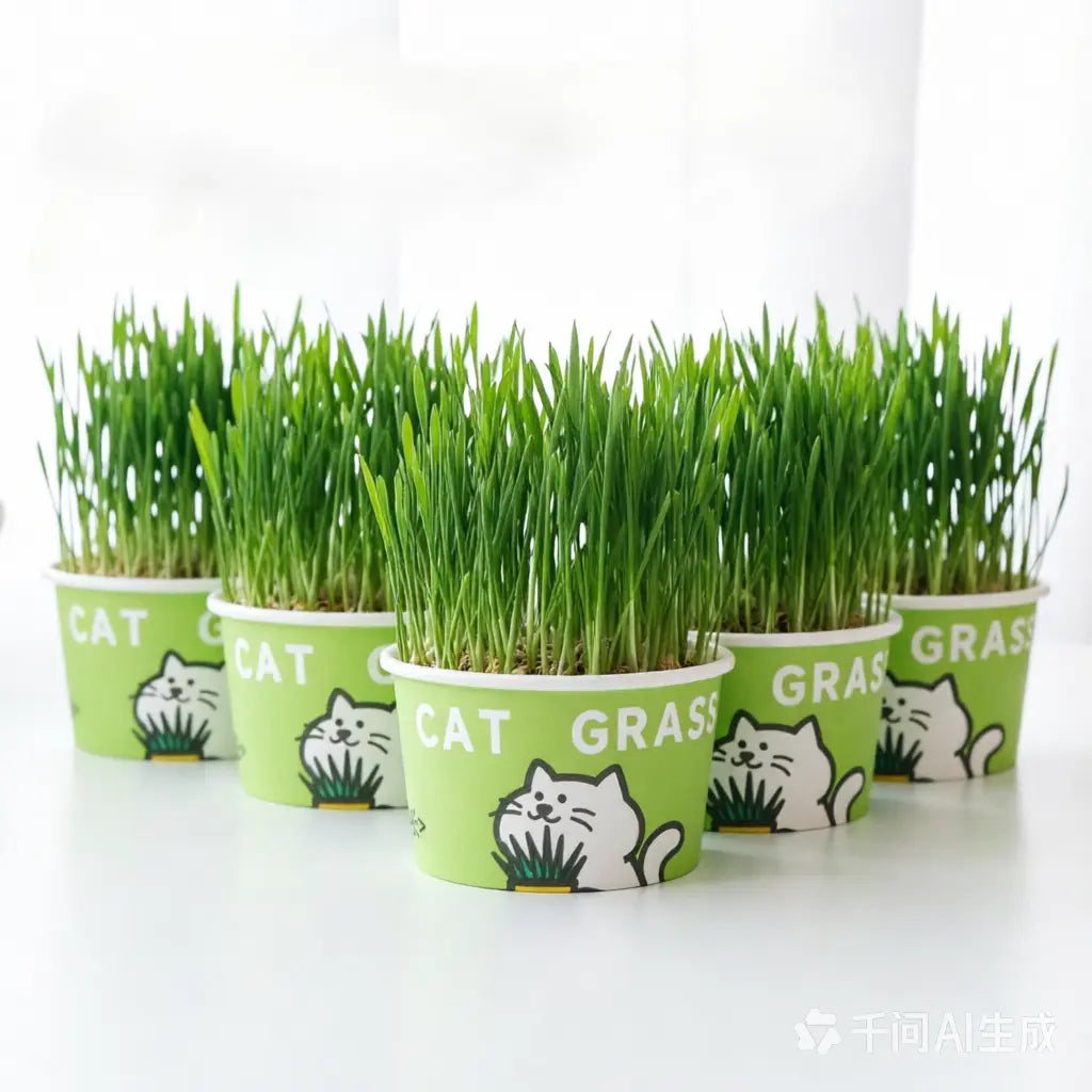 Easy-Grow Pet Grass Planter - Non-Gmo Cat Grass for Hairball Control, Digestion & Chewing - Perfect for Cats & Small Dogs