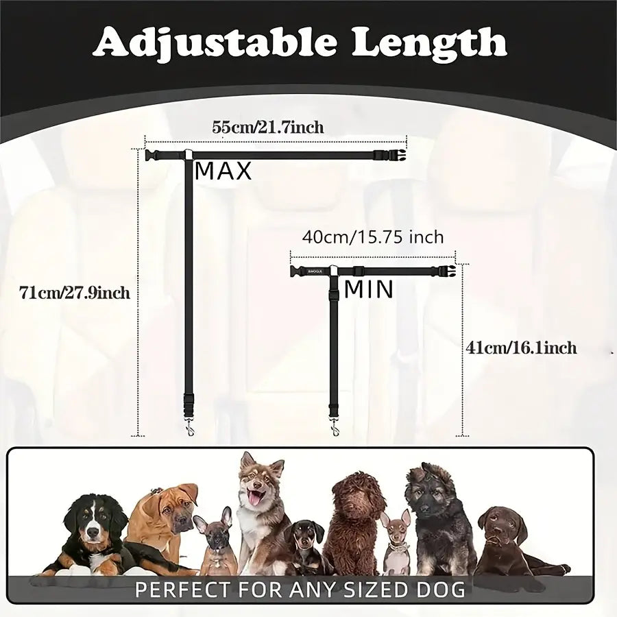 Pawzseek Car SUV Suitable for 1Pc Dog Seat Belt, Used for Vehicle Safety, Pet Car Rope Safety Rope, Seat Belt for Dogs in the Car, Dog Seat Belt Buckle, Dog Car Seat Belt Harness Straps Christmas Gift