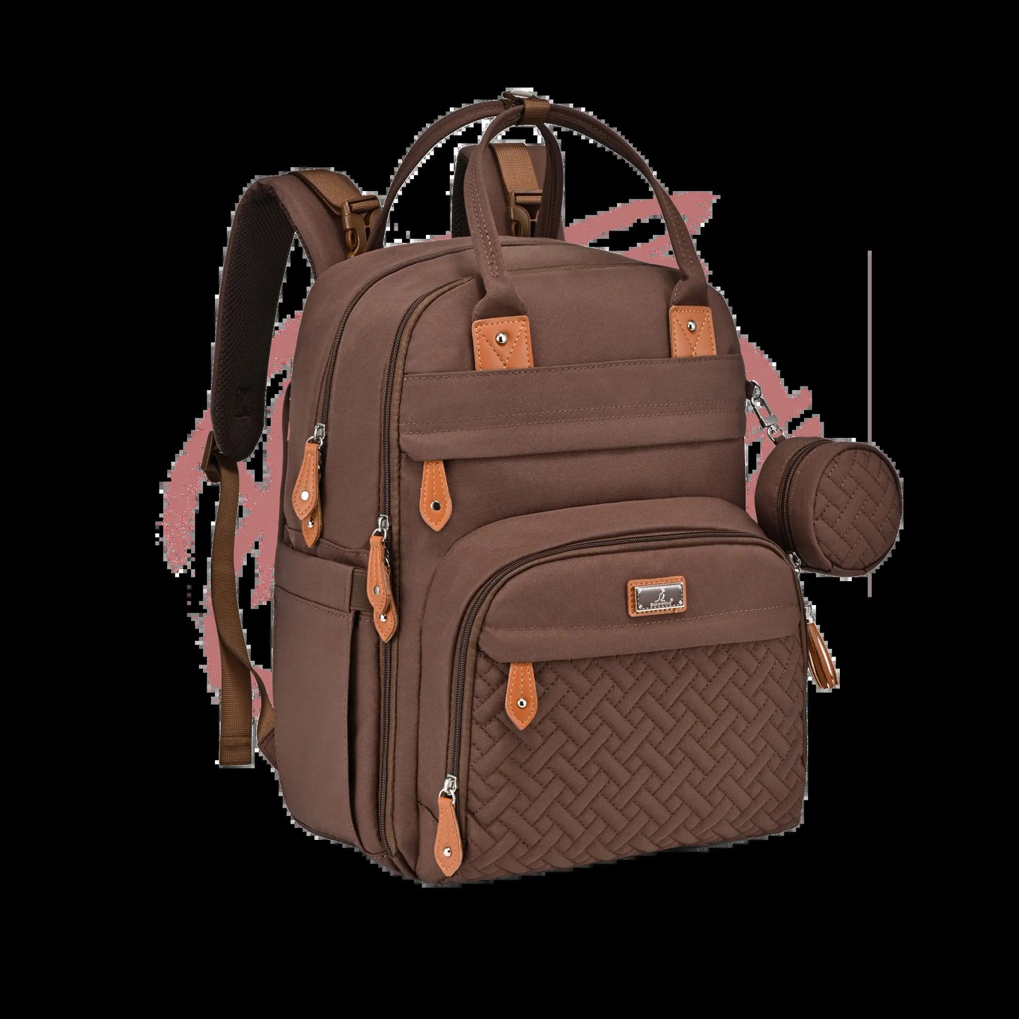 Babbleroo the Original Diaperbag | Multi-Functional Waterproof Travel Tote with Changing Pad Mommy Diaper Bags