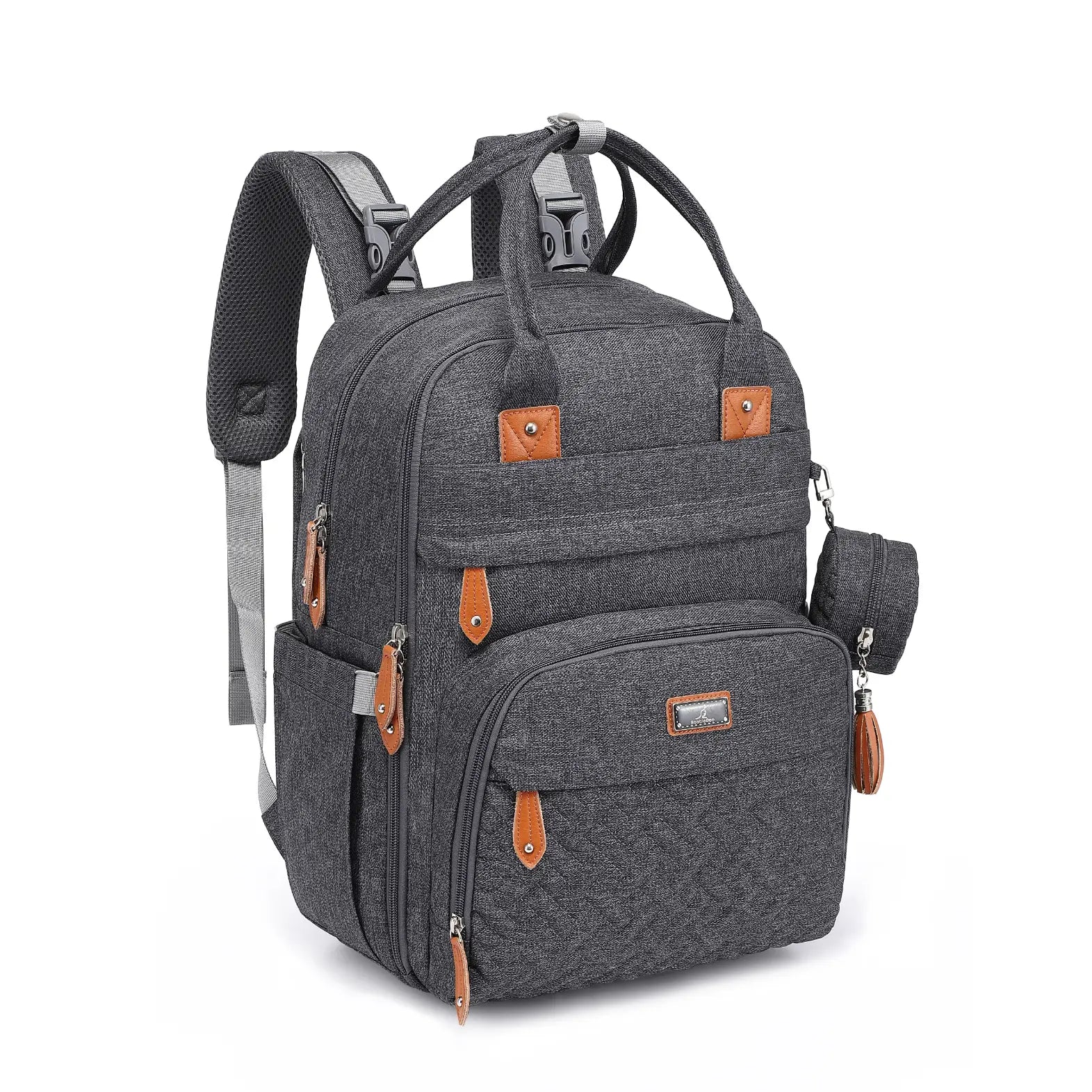 Babbleroo the Original Diaperbag | Multi-Functional Waterproof Travel Tote with Changing Pad Mommy Diaper Bags