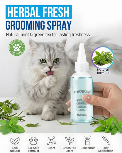 2-In-1 Pet Spray Comb | Removes Undercoat, Eliminates Odors, Reduces Shedding and Matting, and Prevents Hair Flyaway. Suitable for Long- and Short-Haired Cats and Dogs, Featuring a Wide, Rounded Tooth Design