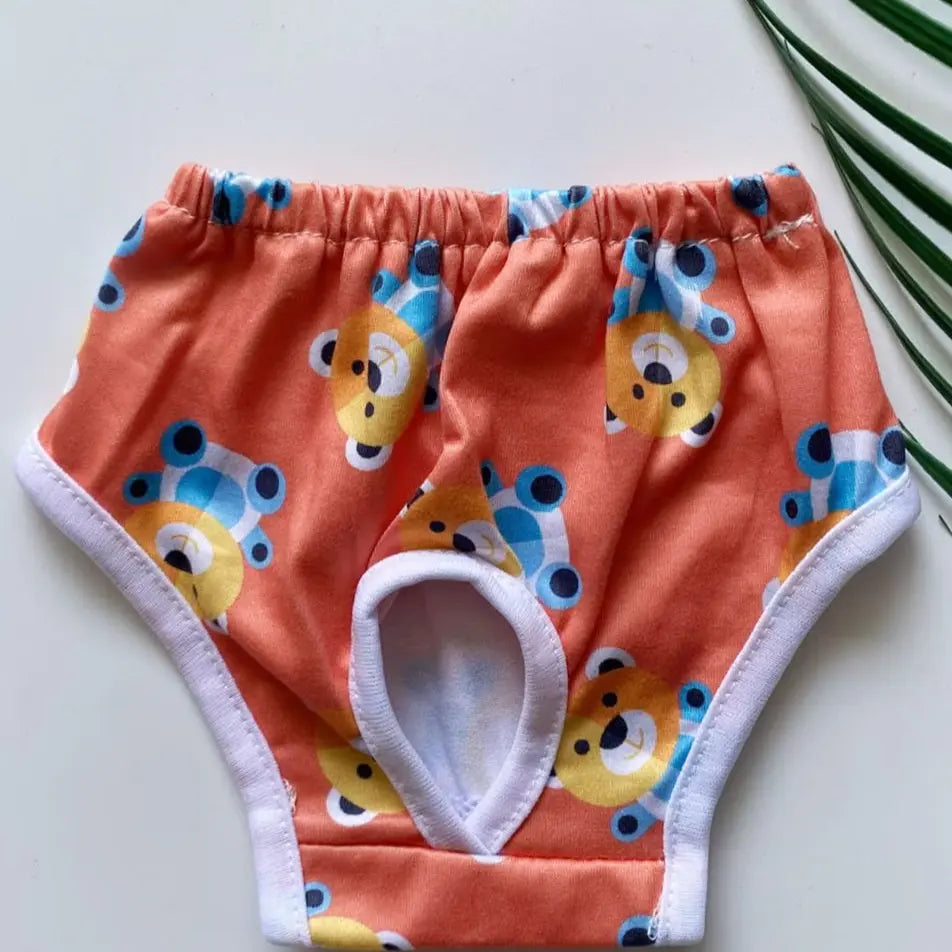 Pet Safety Pants for Small Dogs, Printed Short-Length Dog Underwear, Comfortable Pet Apparel, Ideal for Daily Use