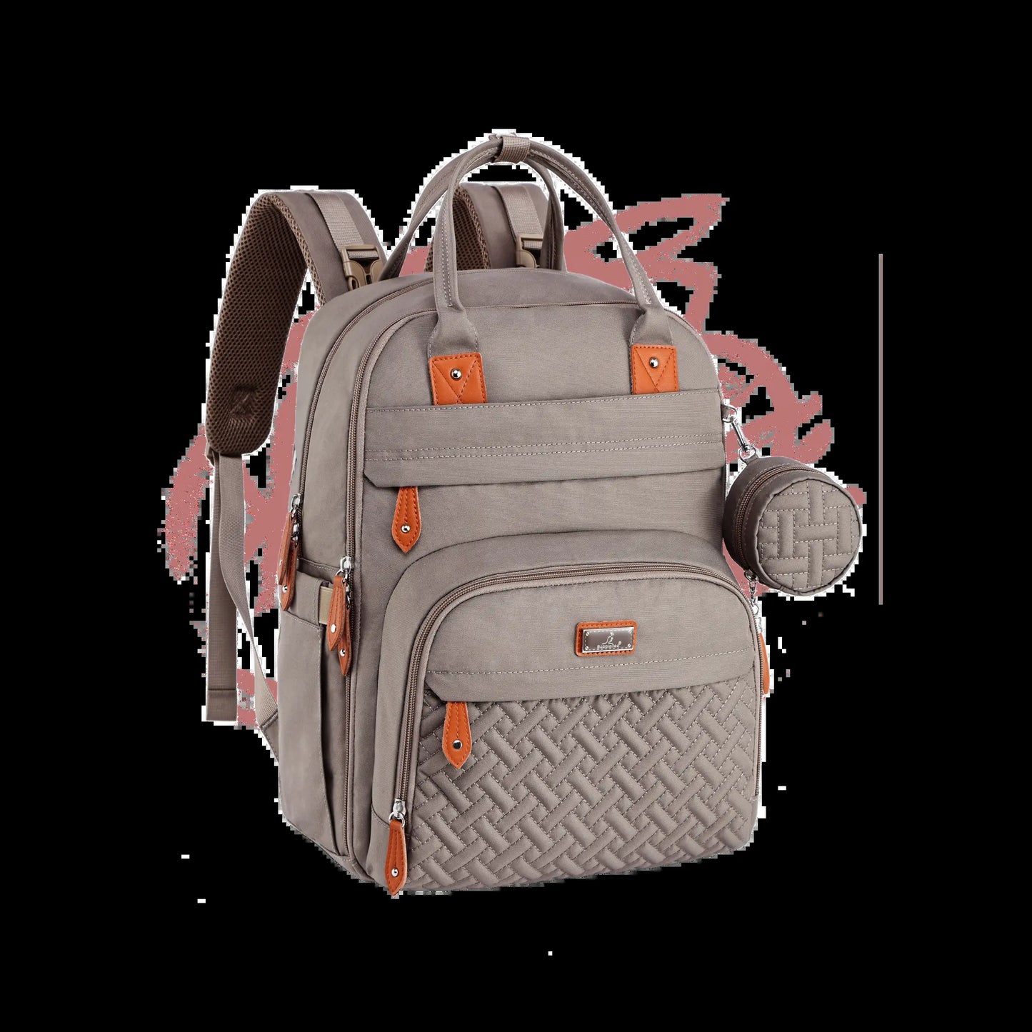 Babbleroo the Original Diaperbag | Multi-Functional Waterproof Travel Tote with Changing Pad Mommy Diaper Bags
